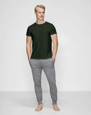 Bambus-Set, T-Shirt und Jogginghose, Grün und Grau -JBS of Denmark Men