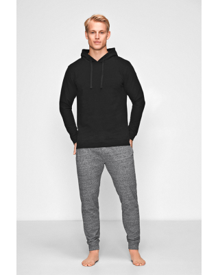 Bio-Baumwolle, Hoodie, Schwarz
