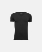 Bio-Baumwolle, Unterhemd T-Shirt mit V-Ausschnitt, Schwarz - JBS of Denmark Men