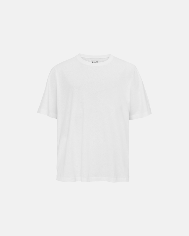 Bio-Baumwolle, T-Shirt "mid-sleeve", Weiß -Resteröds