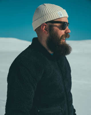Bio-Baumwolle, Beanie Mütze, Smula, marine