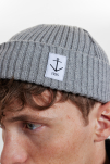 Bio-Baumwolle, Beanie Mütze, Smula, Grau -Resteröds