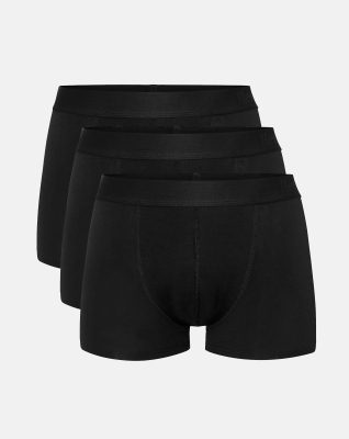 Bambus, Unterhosen, 3-Pack, Schwarz -Resteröds