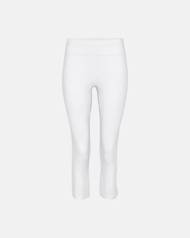 Bio-Baumwolle, 3/4 Leggings, Weiß