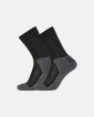 Bio-Wolle, Socken "Terry", 2-pack, Schwarz - Dovre