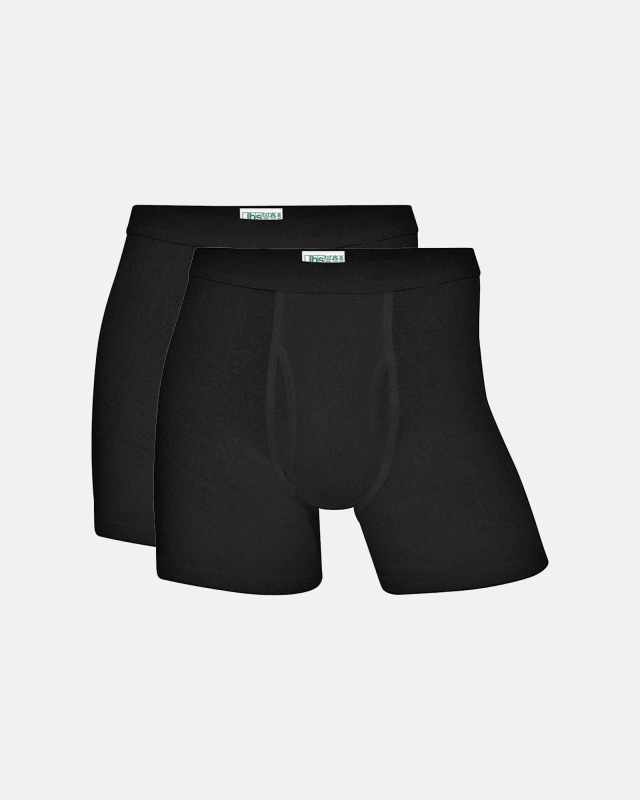 Bio-Baumwolle, Unterhosen, 2-pack, Schwarz