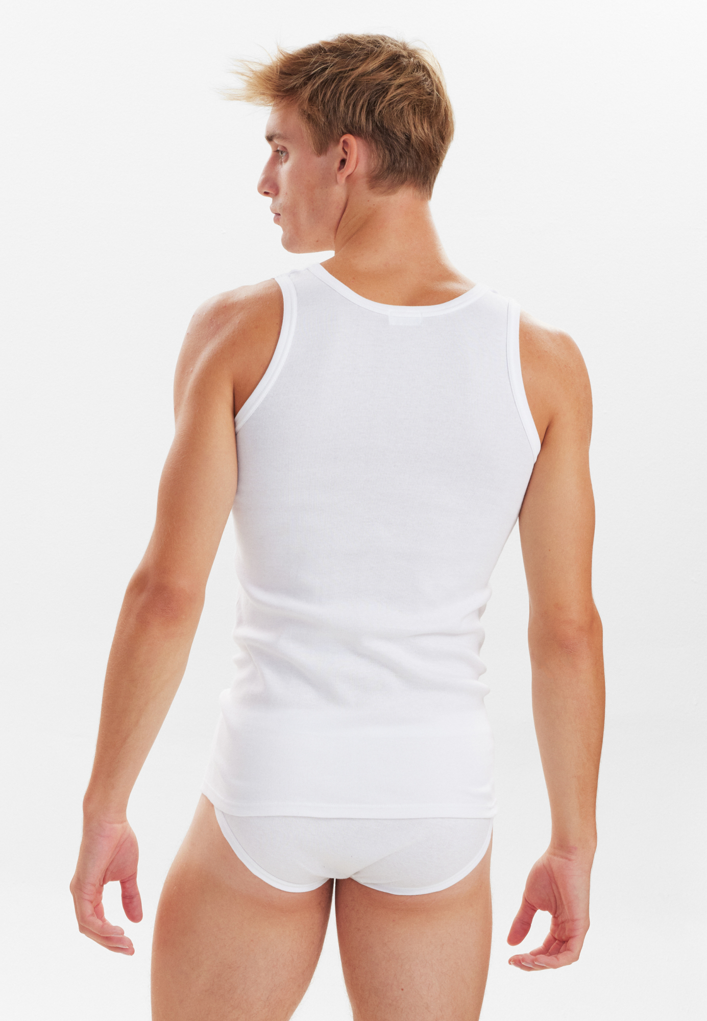 Bio-Baumwolle, Unterhemd Top, 2-pack, Weiß -JBS Bio-Baumwolle, Unterhemd Top, 2-pack, Weiß -JBS