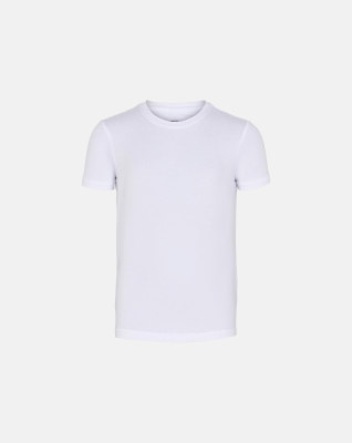 Bambusviskose, Unterhemd T-shirt, 2-Pack, Weiß - Junge