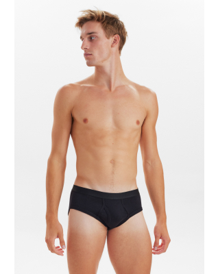 Bio-Baumwolle, Slips, 2-pack, Schwarz