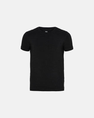 Bambusviskose, Unterhemd T-Shirt, 2-Pack, schwarz - Junge