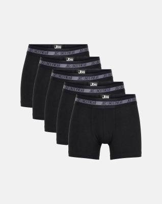 Bambusviskose, Unterhosen, 5-pack, Schwarz - Junge