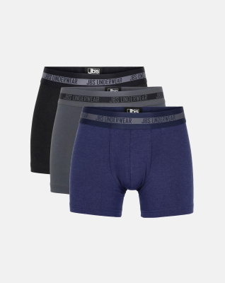 Bambusviskose, Unterhosen, 3-Pack, Blau - Junge
