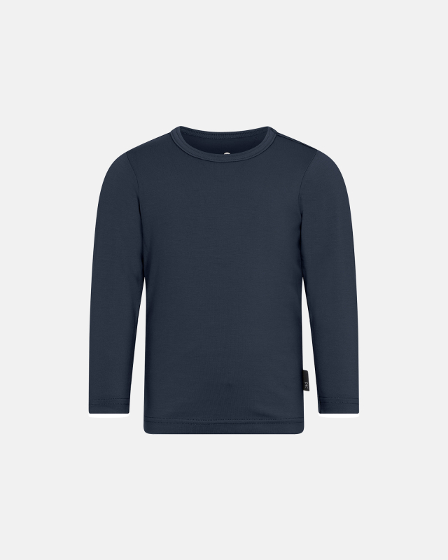 Bambusviskose, Langarm t-shirt, Navy