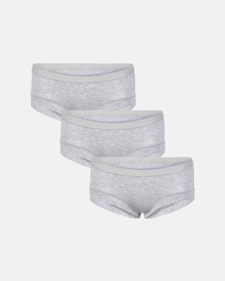 Bambus, Hipster Slips, 3-pack, Grau, Mädchen