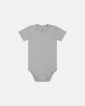 Bambusviskose, Kurzarm body, Grau - JBS of Denmark Kids