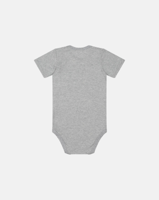 Bambusviskose, Kurzarm body, Grau Bambusviskose, Kurzarm body, Grau