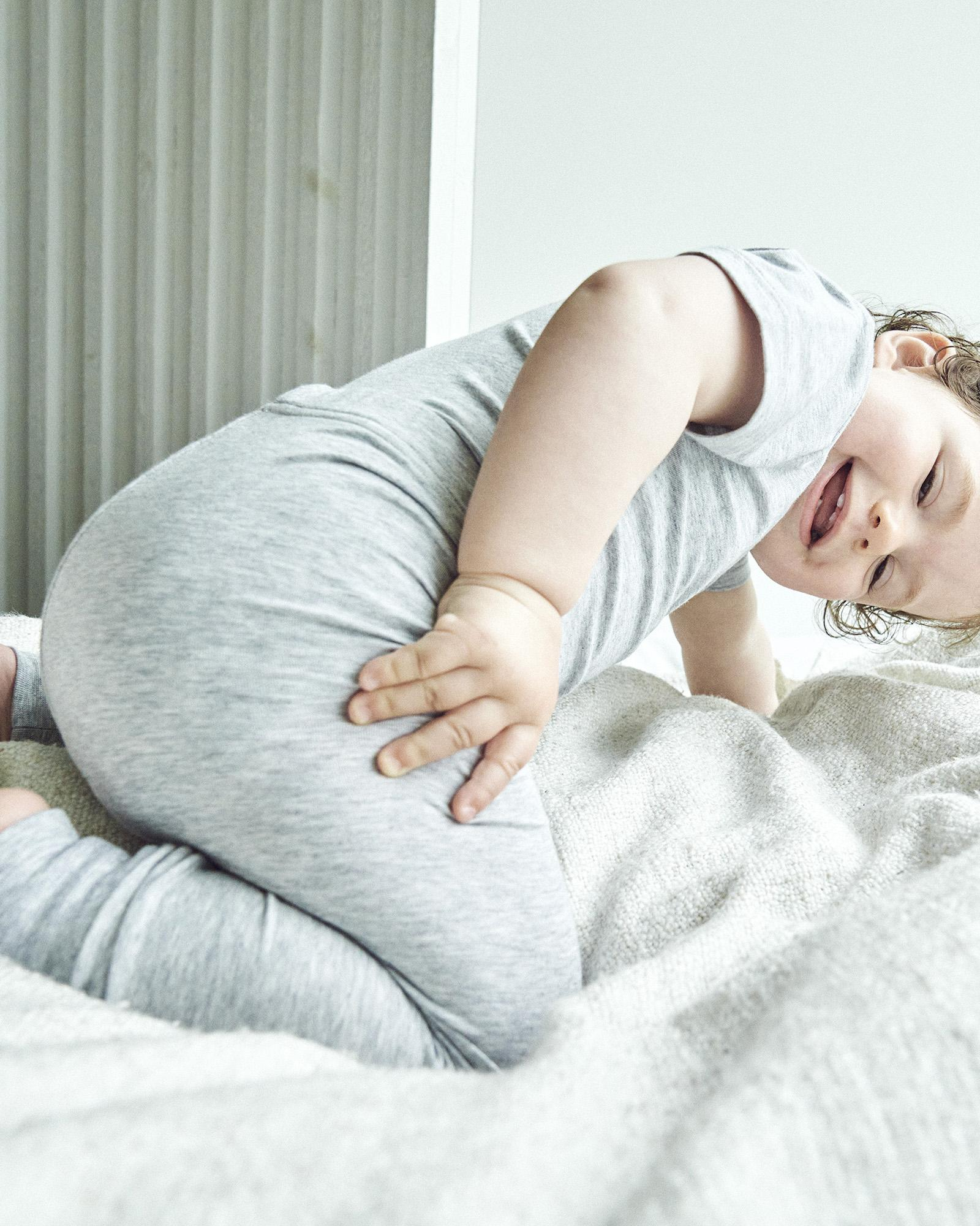Bambusviskose, Kurzarm body, Grau -JBS of Denmark Kids Bambusviskose, Kurzarm body, Grau -JBS of Denmark Kids