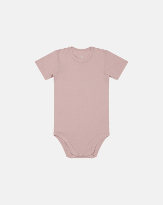 Bambusviskose, Kurzarm body, Rose Bambusviskose, Kurzarm body, Rose