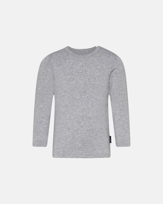 Bambusviskose, Langarm t-shirt, Grau