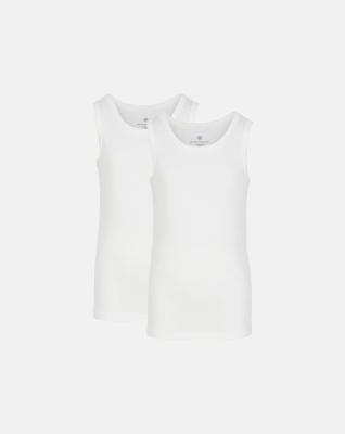 Bambus, Unterhemd, 2-pack, Weiß, Junge -JBS of Denmark Kids