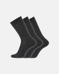 Bio-Wolle, Socken, 3-Pack, Grau -Dovre