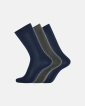 Bio-Wolle, Socken, 3-Pack, Mehrfarbig - Dovre