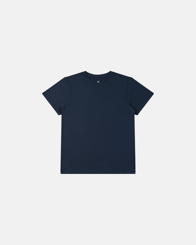 Bambus, T-Shirt o-neck, Navy, Junge