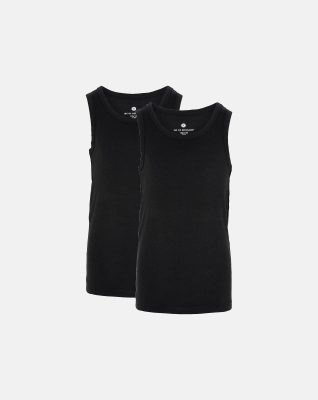 Bambus, Unterhemd, 2-pack, Schwarz, Junge -JBS of Denmark Kids