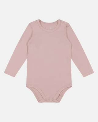 Bambusviskose, Langarm body, Rose