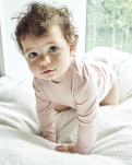 Bambusviskose, Langarm body, Rose