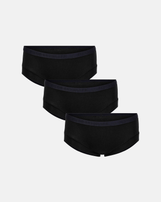 Bambus, Tai Slips, 3-pack, Schwarz, Mädchen