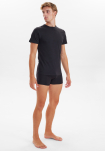 Bio-Baumwolle, T-Shirt, 3-Pack, Schwarz
