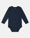 Bambusviskose, Langarm body, Navy
