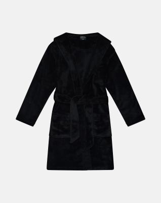 Recycelte Polyester, Bademantel, Schwarz, Jungen