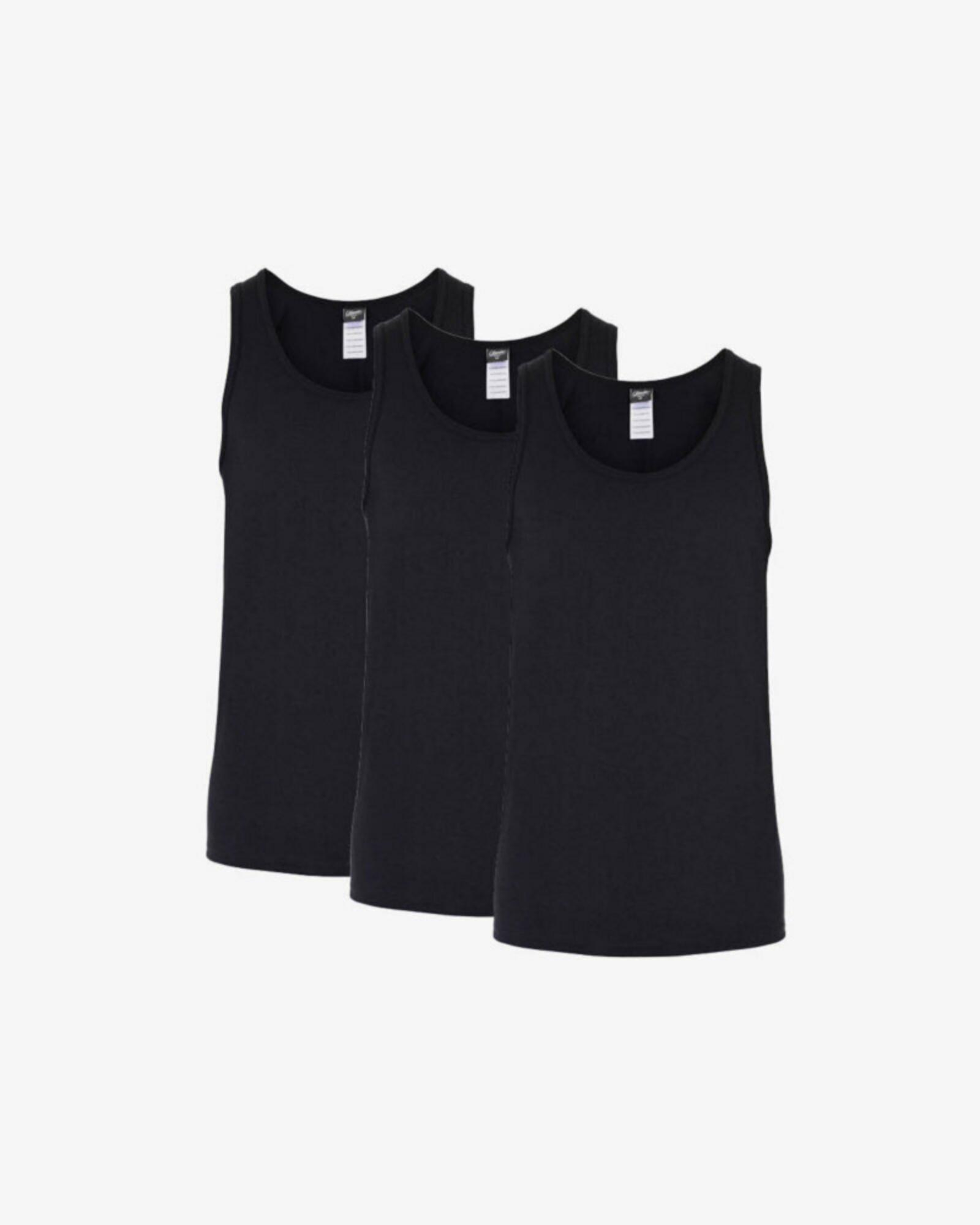 Bio-Baumwolle, Unterhemd Top, 3-pack, Schwarz -Claudio Bio-Baumwolle, Unterhemd Top, 3-pack, Schwarz -Claudio