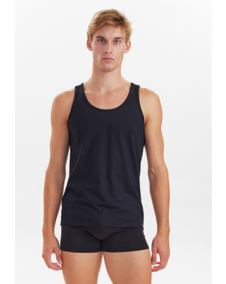 Tanktop 3-pack, Bio-Baumwolle, Schwarz