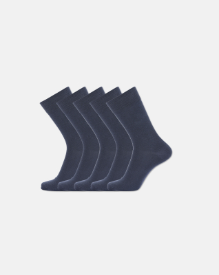 Socken 5-pack, Bio-Baumwolle, Marine