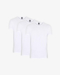 Bio-Baumwolle, Unterhemd mit Rundhalsausschnitt, 3-pack, Weiß - Claudio