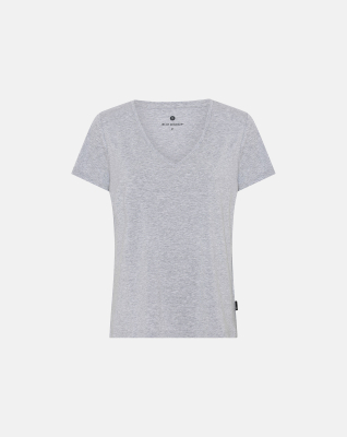 Bambus, T-Shirt v-neck, Grau -JBS of Denmark Women