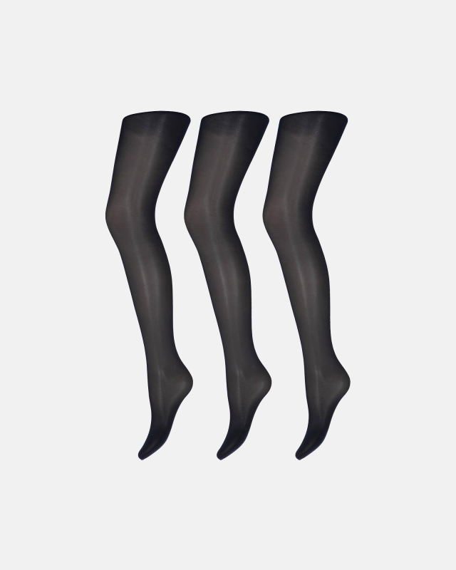 Recycelte Polyester, Strumpfhose, 40 den, 3-Pack, Blau Iris -Decoy