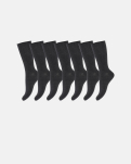 Bio-Baumwolle, Socken, Blickdicht, 7-Pack, Dunkelgrau Melange -Decoy