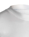 Bio-Baumwolle, T-Shirt Rundhals "Jersey", Weiß -Dovre