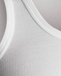 Tanktop, Bio-Baumwolle, Weiß