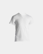 Bio-Baumwolle, T-Shirt V-neck "Jersey", Weiß - Dovre