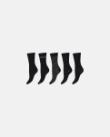Bambusviskose, Socken, 5er-Pack, Schwarz