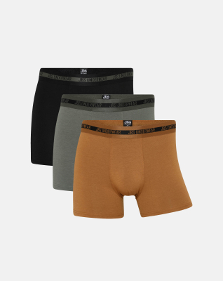 Bambusviskose, Unterhosen, 3-Pack, Mehrfarbig 985 -JBS