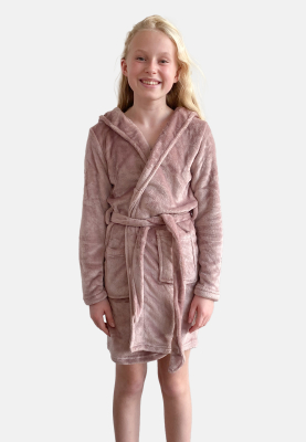 Recycelte Polyester, Bademantel, Rose