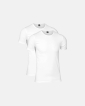 Bio-Baumwolle, Unterhemd mit Rundhalsausschnitt, 2-pack, Weiß - JBS