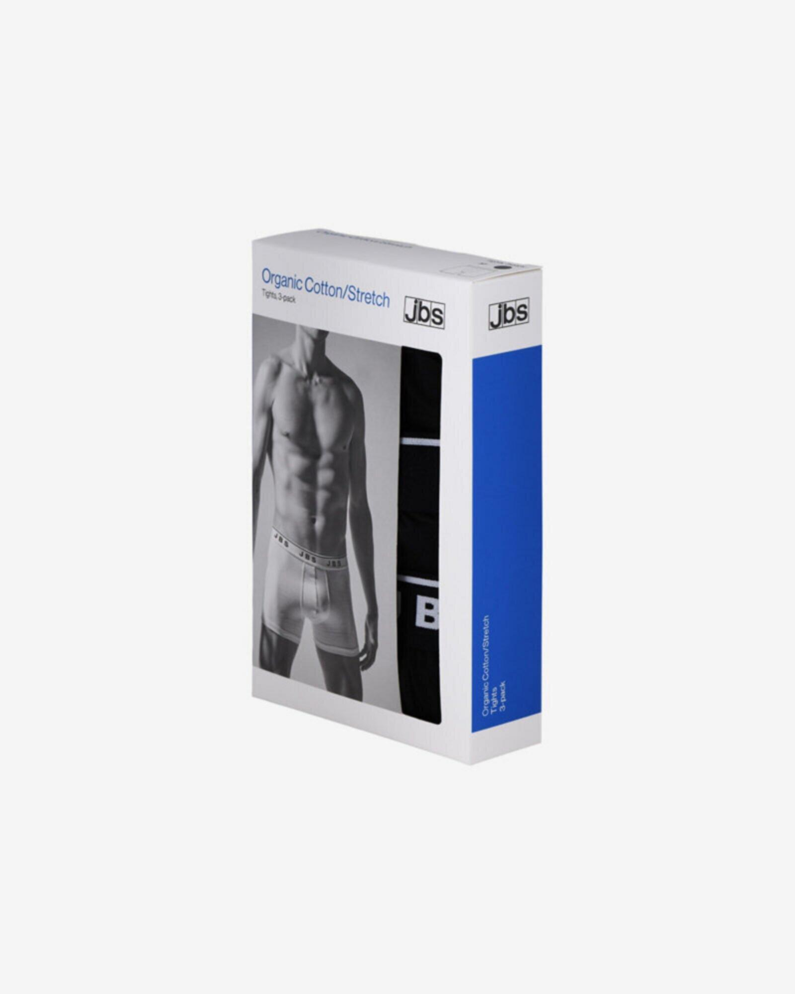 Bio-Baumwolle, Unterhosen, 3-pack, Schwarz -JBS Bio-Baumwolle, Unterhosen, 3-pack, Schwarz -JBS