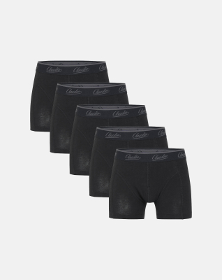 Bio-Baumwolle, Boxershorts, 5-pack, Schwarz, Jungen